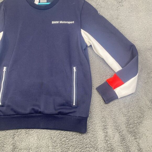 Puma BMW Motorsport Men's Pullover Sweatshirt Size Medium M Power Logo - Picture 3 of 14